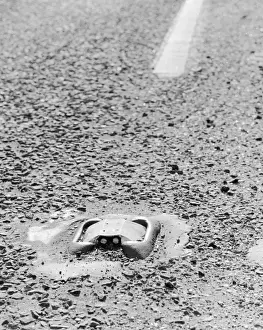 Cats Eyes on Road