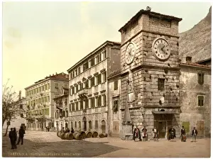 Cattaro Prints: Cattaro, Army Square, Dalmatia, Austro-Hungary