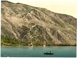 Dalmatia Prints: Cattaro, from Dobrota, Dalmatia, Austro-Hungary