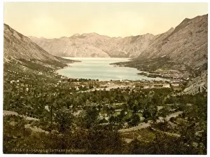 Dalmatia Prints: Cattaro, general view and channel, Dalmatia, Austro-Hungary