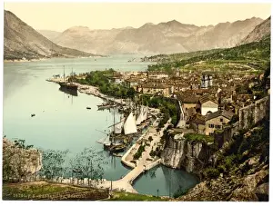 Dalmatia Prints: Cattaro, general view, Dalmatia, Austro-Hungary