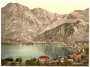 Cattaro Prints: Cattaro, from the West, Dalmatia, Austro-Hungary