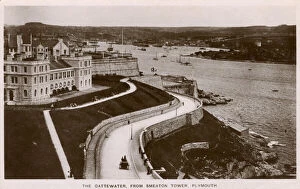 Curved Collection: The Cattewater, from Smeaton Tower, Plymouth, Devon