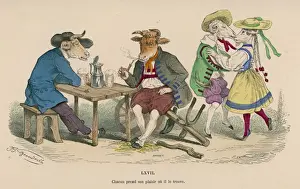 Cattle, Goats at Cafe