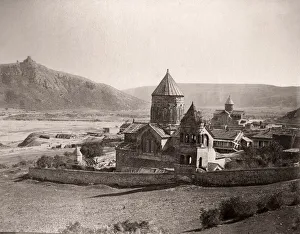 Caucasus Prints: Caucasus Georgia - churches and monastery at Mtskheta