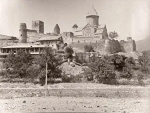 Caucasus Prints: Caucasus Georgia - monastery Ananuri