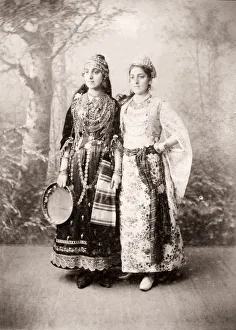 Orient Prints: Caucasus Georgia - two young Georgian women