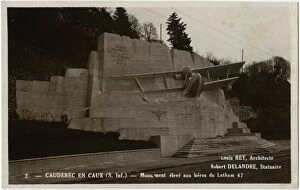 Latham Collection: Caudebec en Caux, France - Monument to Heroes of Latham 47