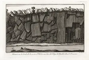 1778 Prints: Causeway on the banks of the Auliere river near Colombier, Franc