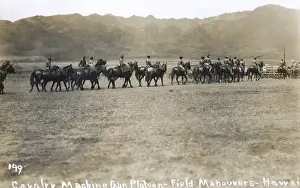 Manoeuvres Prints: US Cavalry on manoeuvres, Oahu Island, Hawaii, USA