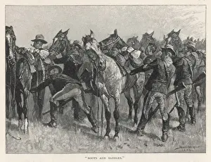 Cavalrymen Prints: Cavalry Mounting