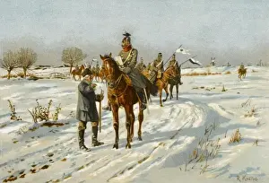 Cavalry in Snow