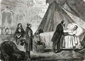 Emanuele Prints: Cavour on Deathbed