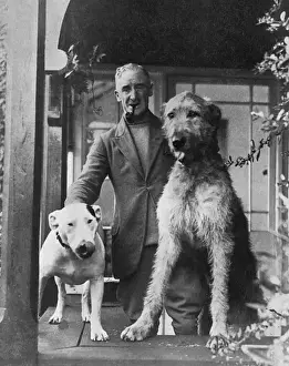 Illustrator Prints: Cecil Aldin with two dogs