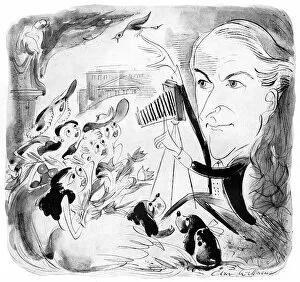 Images Dated 19th February 2016: Cecil Beaton, caricature by Glan Williams