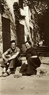 Cecil Beaton and Elsa Maxwell at the Venice Lido