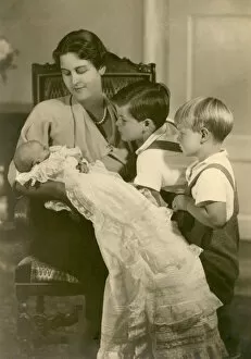 Cecile of Greece and Hesse with her children
