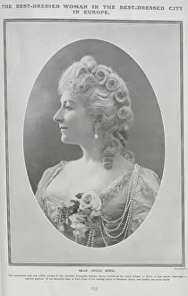 Curled Prints: Cecile Sorel, French actress