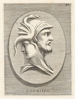 Orator Prints: Cecrops I, mythical king of Attica, founder of Cecropia (Athens)