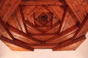 Sufi Prints: Ceiling of the Bektashi Meydan in Haji Bektash Veli Museum i