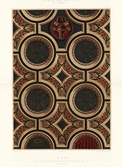 Ernst Wasmuth Prints: Ceiling fresco by Pinturicchio in the Vatican, 15th century