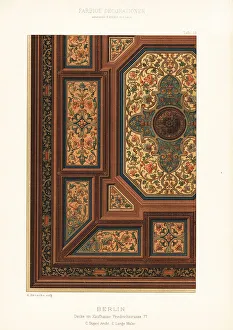 Ernst Wasmuth Prints: Ceiling in the Friedrichstrasse 77 department store, Berlin