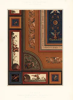 Ceiling painting in the Palazzo Andrea Doria, Genoa, 16th centur