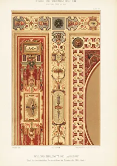 Ernst Wasmuth Prints: Ceiling painting, Trausnitz Castle, Germany, 16th century