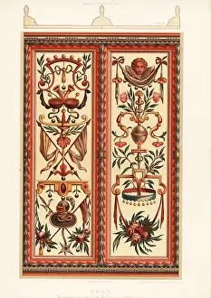 Xvii Jahrh Prints: Ceiling panels in the Old Town Hall, Prague, 17th century