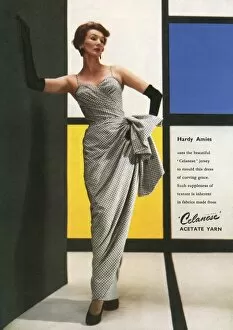 Amies Gallery: Celanese fabric advertisement, 1953