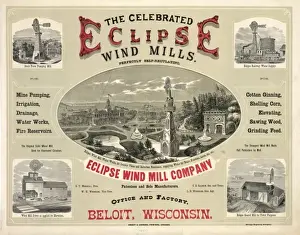 Eclipse Prints: The celebrated eclipse wind mills