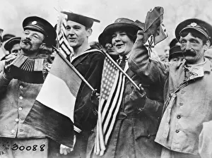 WWI Soldier Prints: Celebrating victory, 1918