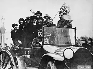 Celebrating victory, 1918