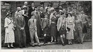 Laird Prints: Celebrations at Keir in Perthshire for the coming of age of Mr William Joseph Stirling