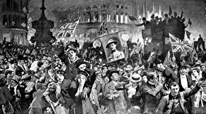 Mafeking Prints: Celebrations in Trafalgar Square after the Relief of Mafekin