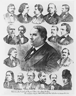 Beecher Prints: Celebrities of the great trial Theodore Tilton vs. Henry War