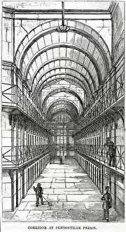 Wing Collection: Cell wing at Pentonville Prison