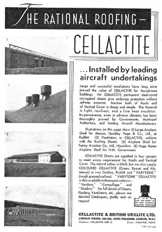 Hangars Prints: Cellactite Roofing For Aircraft Hangars