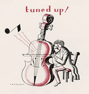 Tunes Prints: Cellist Tunes up 1931