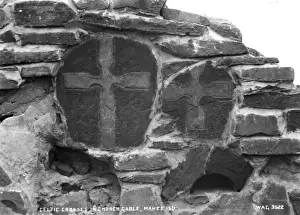 Gable Prints: Celtic Crosses in Church Gable, Mahee Island
