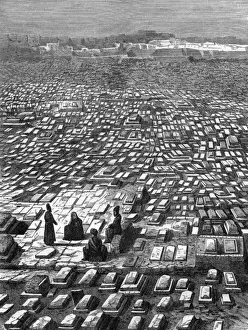 Graveyard Prints: The Cemetery at Mecca, Saudi Arabia