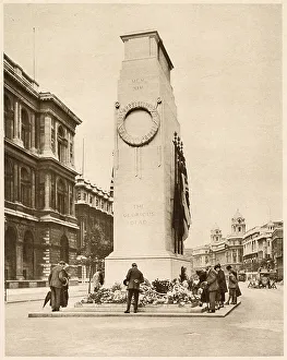 Cenotaph Prints: Cenotaph, Whitehall, London 1935