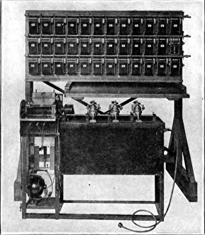 Images Dated 31st March 2004: Census counting machine