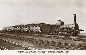 Images Dated 1st February 2019: Centenary celebrations with replica train, Liverpool