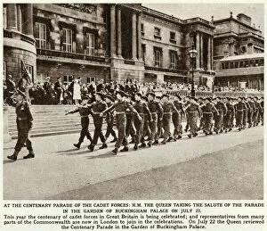 Cadet Collection: Centenary parade of the Cadet Forces in Great Britain