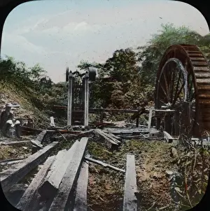 Central America - Gold Mining - Lantern Slide series