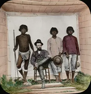 Central America - Gold Mining - Lantern Slide series