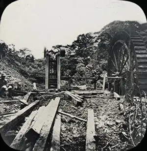 Central America - Gold Mining - Lantern Slide series