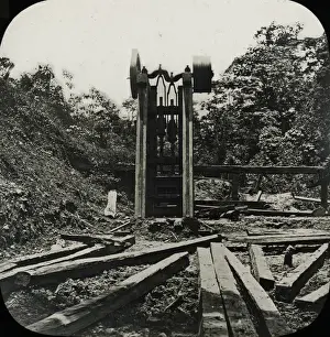 Central America - Gold Mining - Lantern Slide series