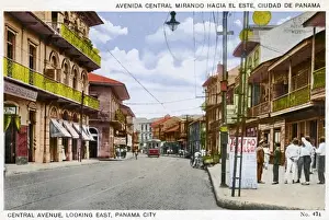 Avenues Prints: Central Avenue, Looking East, Panama City